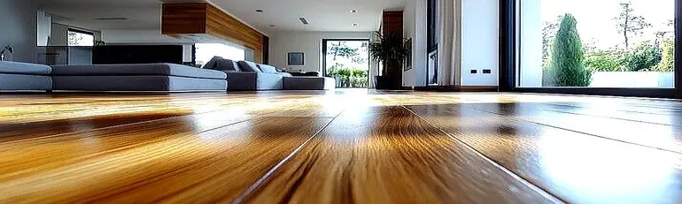 Installed residential flooring